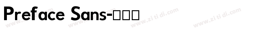 Preface Sans字体转换